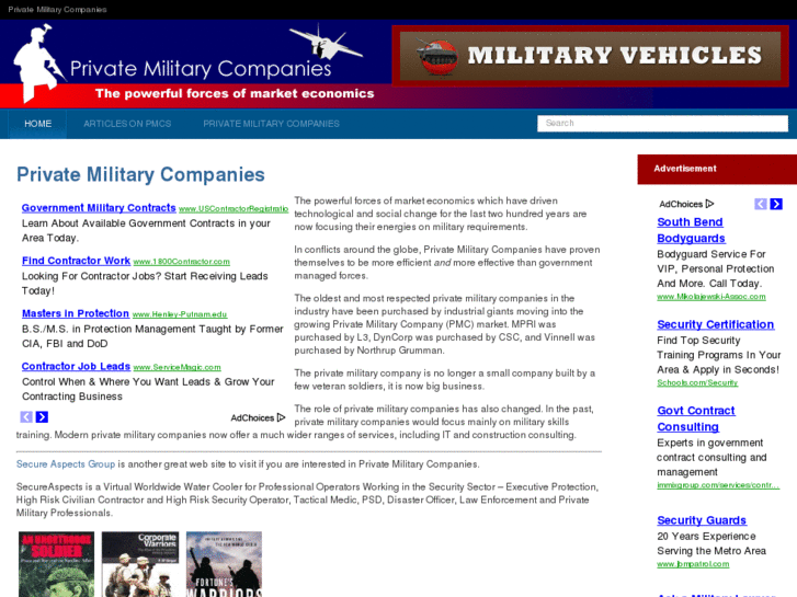 www.privatemilitarycompanies.net