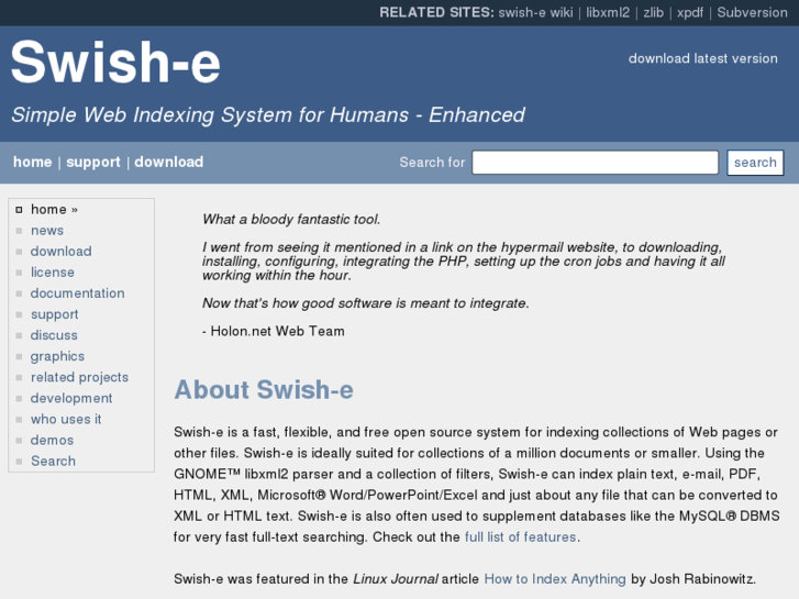 www.swish-e.org