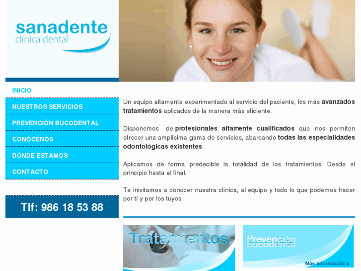 www.clinicadentalsanadente.com