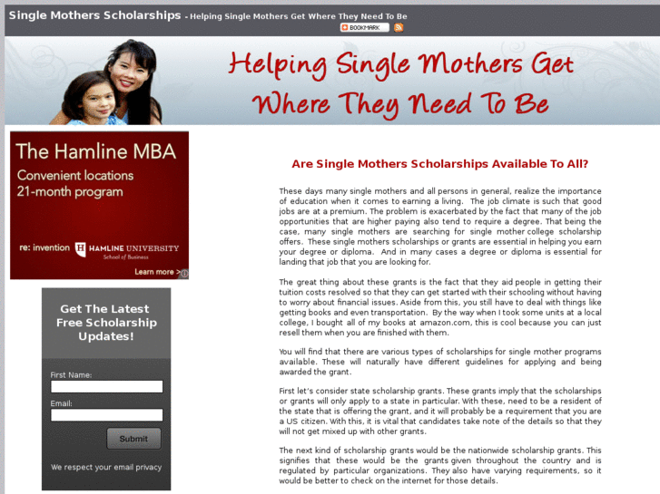 www.singlemothersscholarships.net