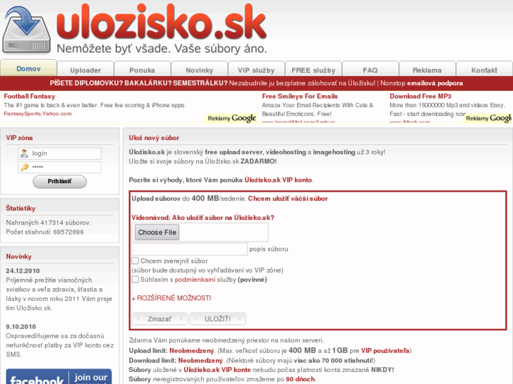 www.ulozisko.com