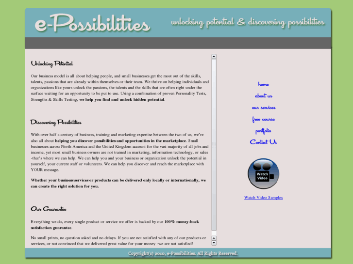 www.e-possibilities.org