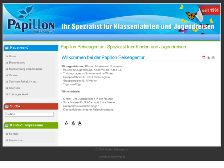 www.papillon-reiseagentur.com