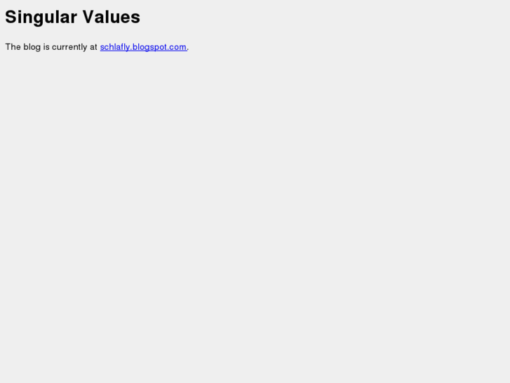 www.singularvalues.com