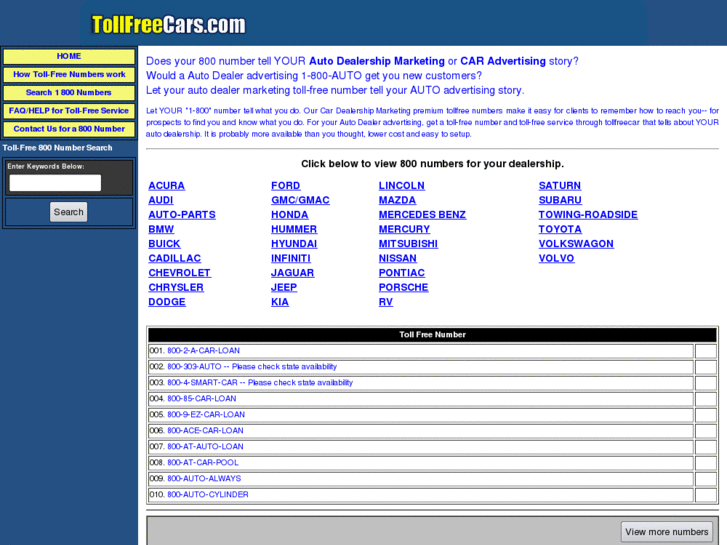 www.tollfreecar.com