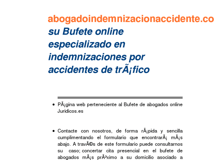 www.abogadoindemnizacionaccidente.com