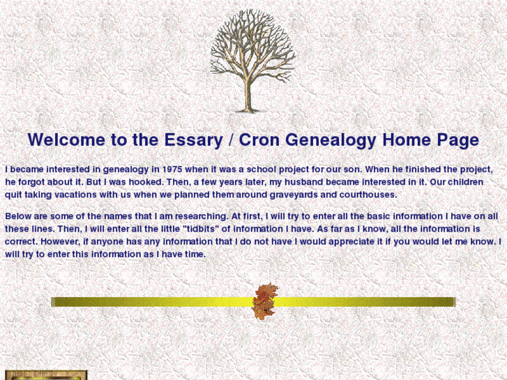 www.essarygenealogy.com
