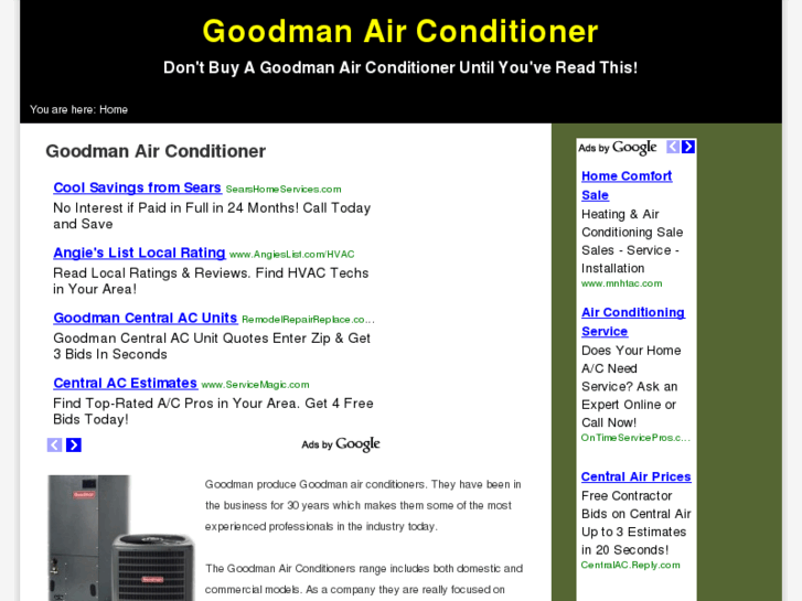 www.goodmanairconditioner.net