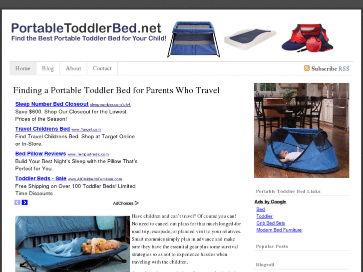 www.portabletoddlerbed.net