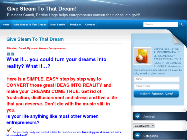 www.givesteamtothatdream.com