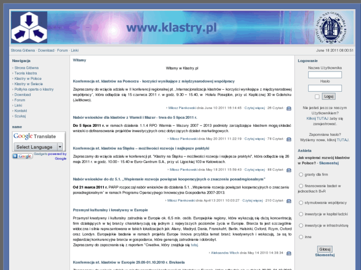 www.klastry.pl