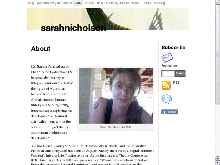 www.sarahnicholson.org