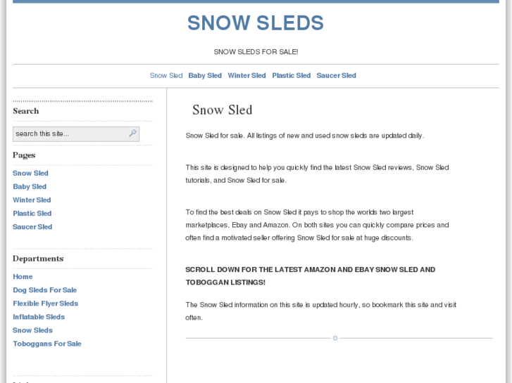 www.snowsledsite.com
