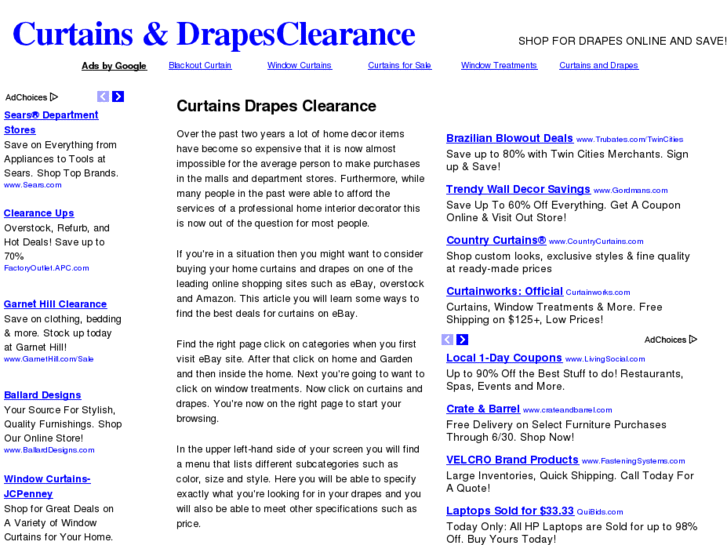 www.curtainsdrapesclearance.com