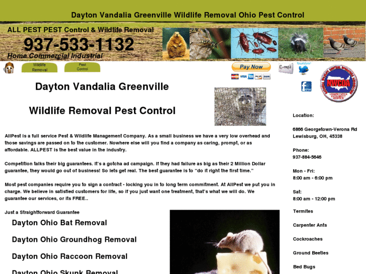 www.daytonwildliferemoval-pestcontrol.com