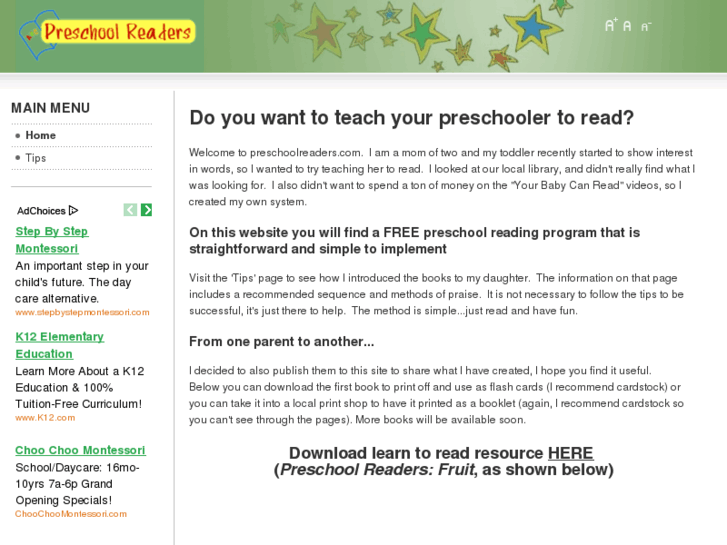 www.preschoolreaders.com