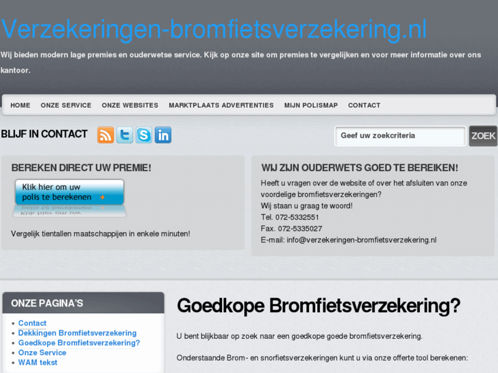 www.verzekeringen-bromfietsverzekering.nl