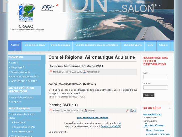 www.aeroclubs-aquitaine.org