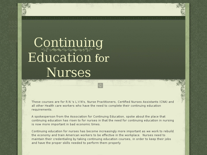 www.continuingeducationnurses.com