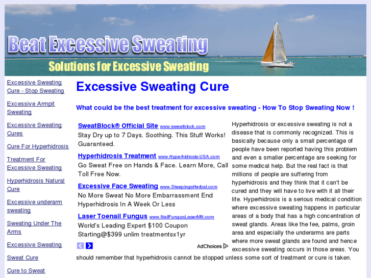 www.excessivesweatingcure.com