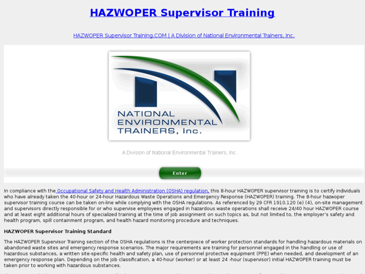 www.hazwopersupervisortraining.com