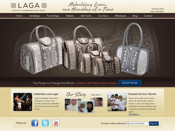 www.lagahandbags.com