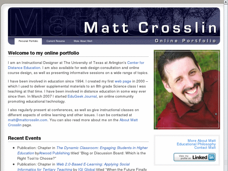 www.mattcrosslin.com