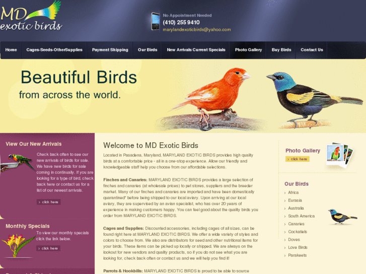 www.mdexoticbirds.net