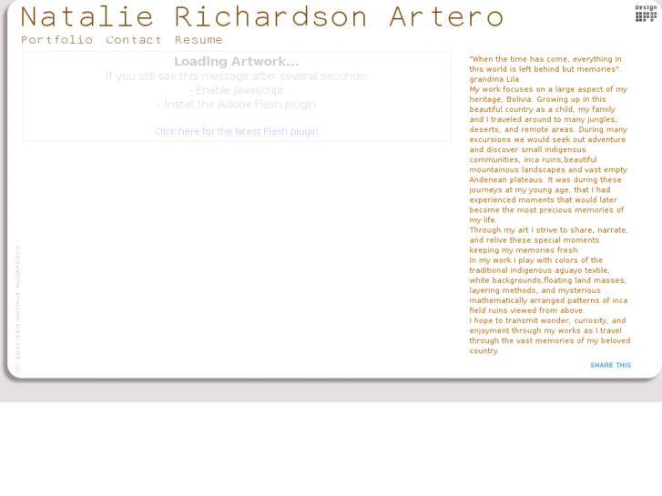 www.natalierichardsonartero.com