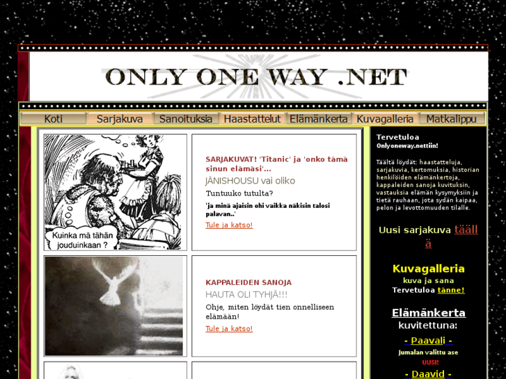 www.onlyoneway.net