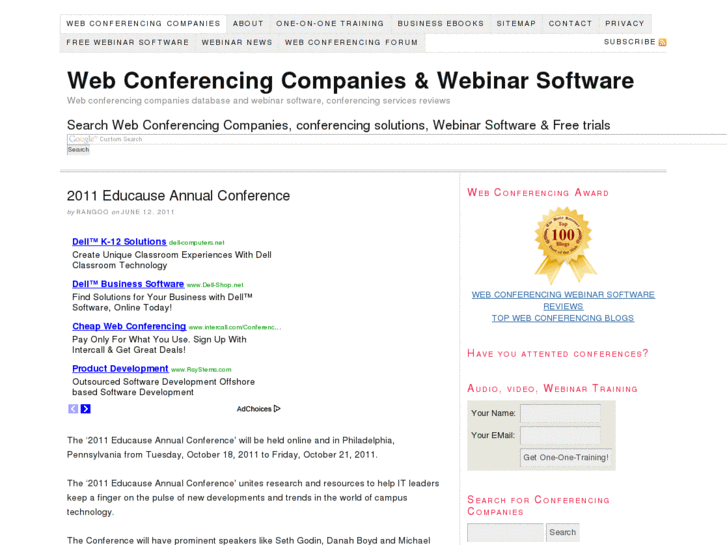 www.webconferencingdatabase.com