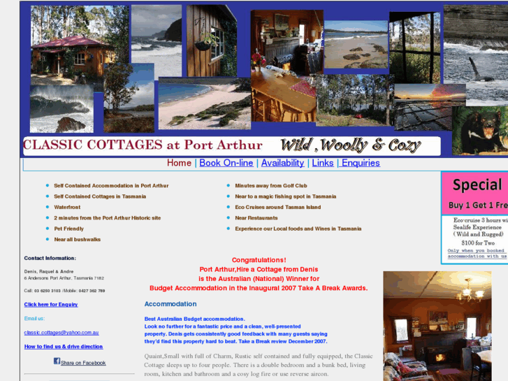 www.accommodationportarthur.com