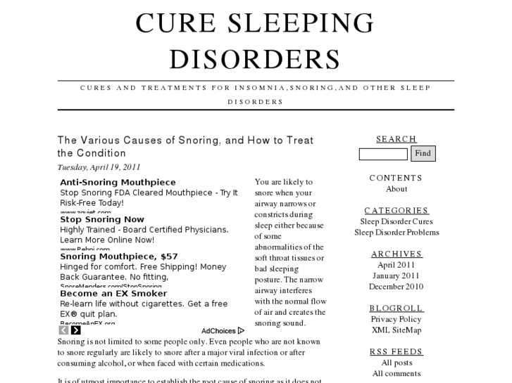www.curesleepingdisorders.com