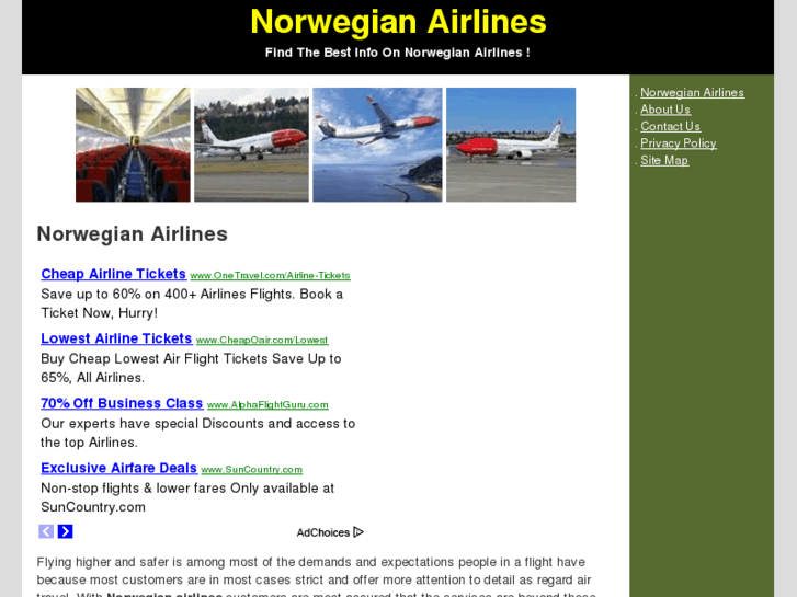 www.norwegianairlines.org