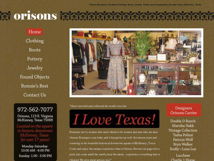 www.orisonsboutique.com