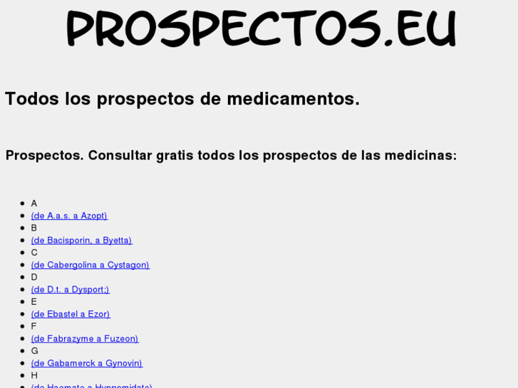 www.prospectos.eu