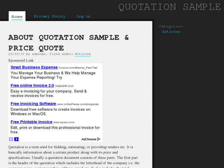 www.quotationsample.com