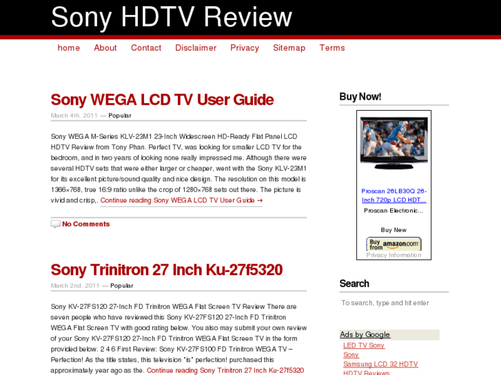 www.sonyhdtvreview.com