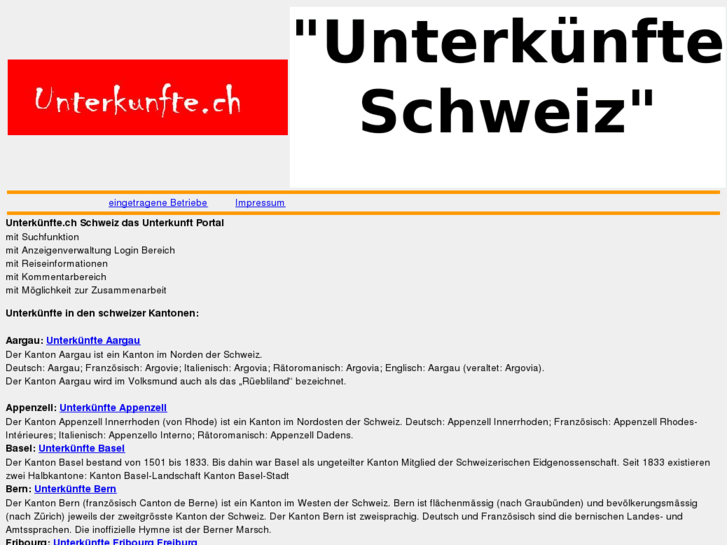 www.unterkunfte.ch