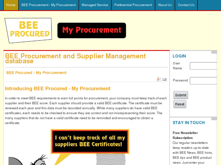 www.beeprocured.co.za