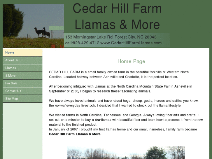 www.cedarhillfarmllamas.com