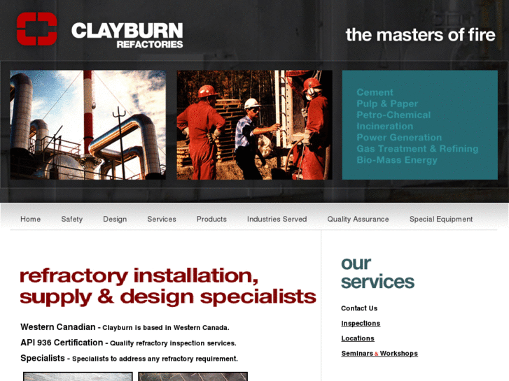 www.clayburnrefractories.com