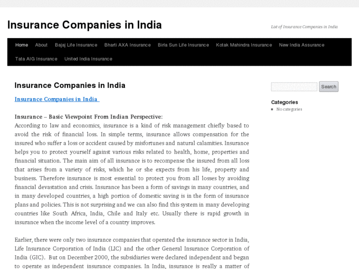 www.insurancecompaniesinindia.com