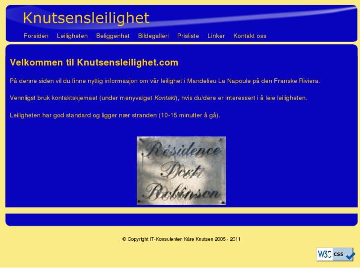 www.knutsensleilighet.com