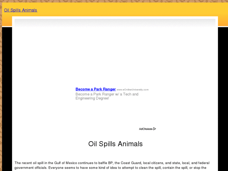 www.oilspillsanimals.com