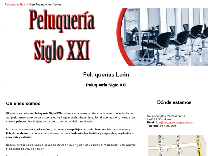 www.peluqueriasigloxxi.com