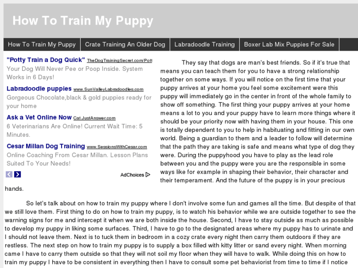 www.howtotrainmypuppy.org