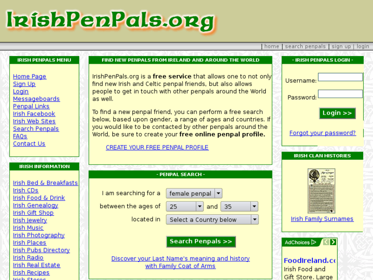 www.irishpenpals.org