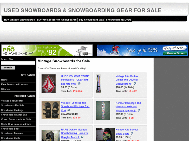 www.vintage-snowboards.com