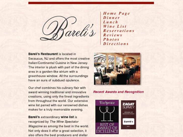 www.barelisrestaurant.com